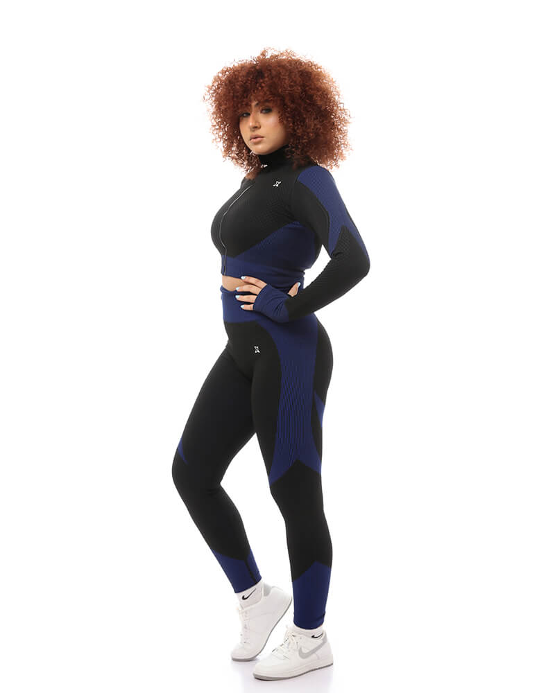 Dark Mellow Strech Zip Up Sports Set – XZEAL