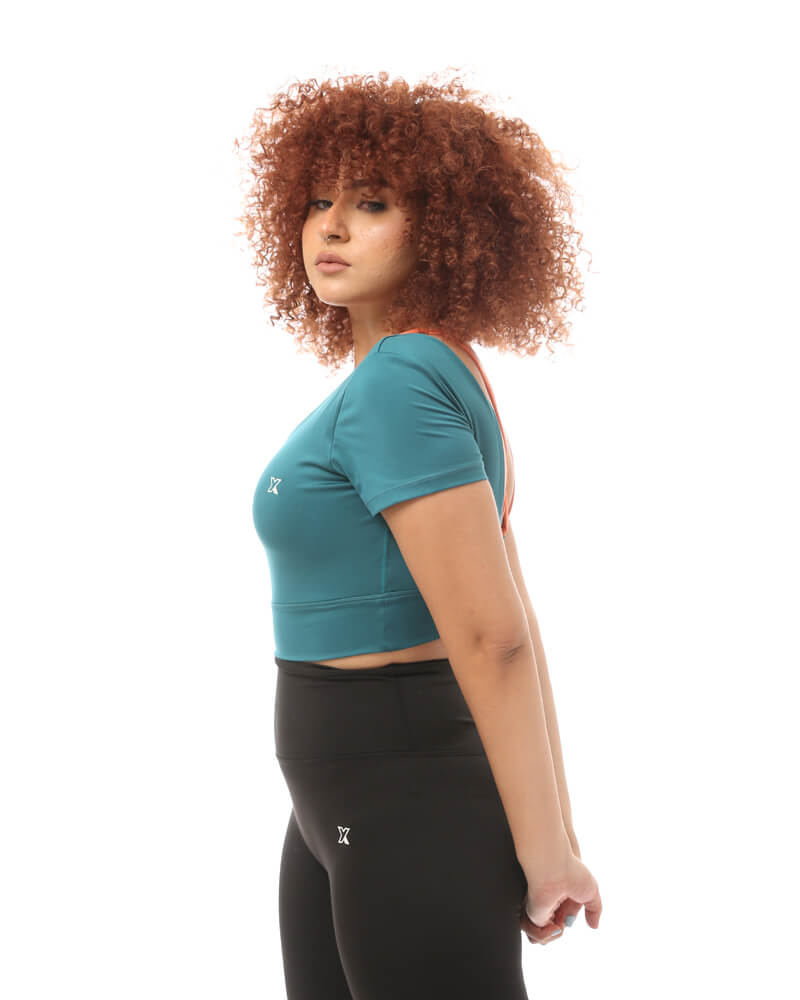 Velvet Criss Cross Top