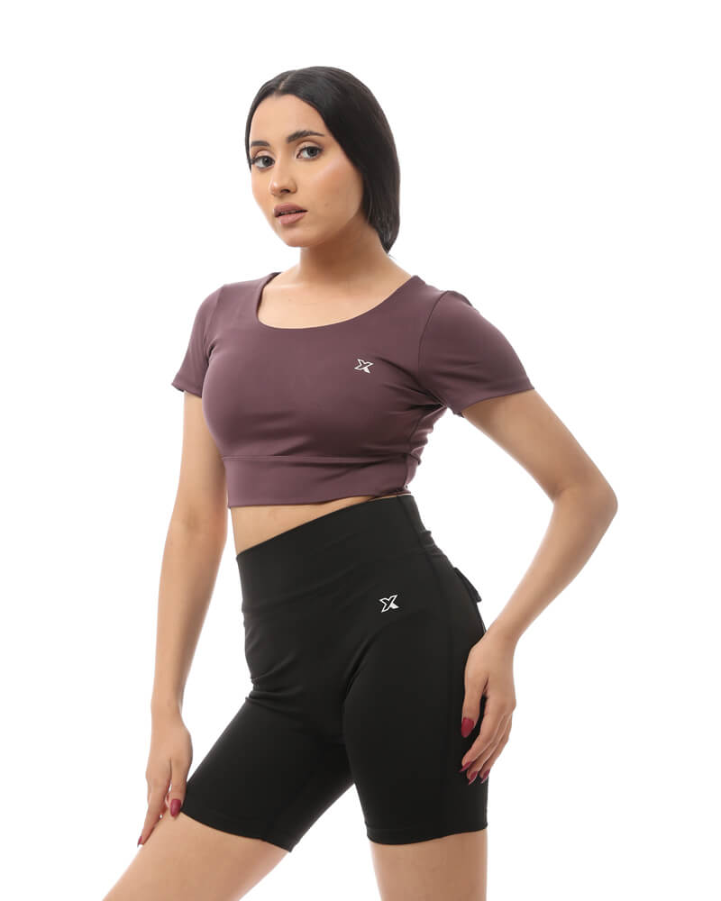 Velvet Criss Cross Top
