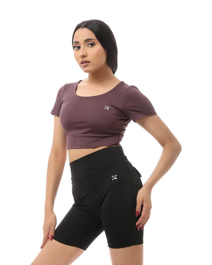 Velvet Criss Cross Top